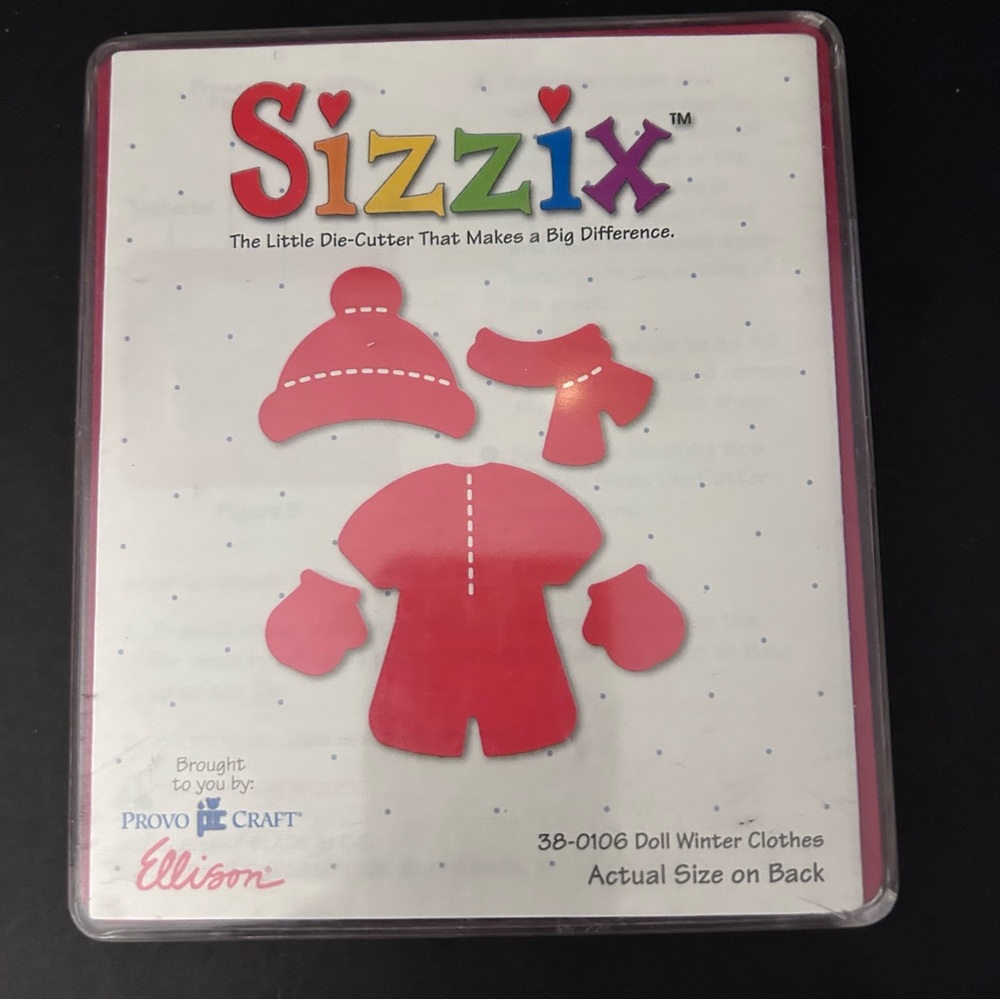 Sizzix originals die - Doll Winter Clothes